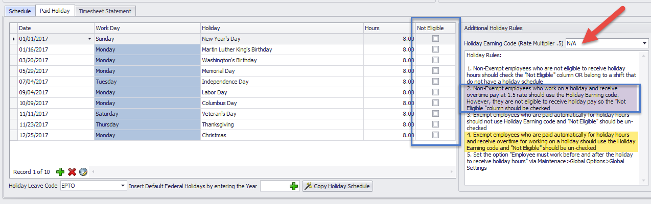 Microix Help Desk How To Setup Timesheet To Pay 1 5 Hrs If Employee 
